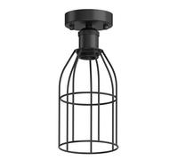 Vintage E27 plafonnier RETRA noir abat-jour cage 122mm Ø