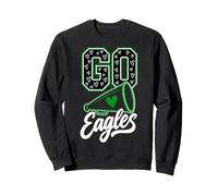 Vintage Eagle High School Go Eagles Pride Back to School Art Sweatshirt