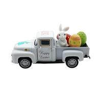 Vintage Easter Truck, Bunny Egg Decor Toy, Small Spring Vehicle with Sturdy Wood Construction, Cute Holiday Toy with Colorful Design, Decorative Truck Playful Style, Portable Gift for Nursery Playroom