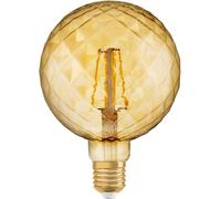 Vintage Edition 1906 Ampoule Led À Filament - Culot E27 - Forme Spéciale Globe Pinecone Or Ambrée - Blanc Chaud 2500k - 4,5w (Équivalent 40w)