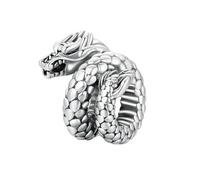 Vintage Éléphant Dieu Dragon Charme Croix Pendentif 925 Argent Sterling Animal Perles Fit Women Diy Bracelet & Collier Pendentif
