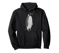 Vintage Engraving Penguin Wildlife Drawing Sweat à Capuche