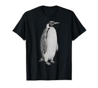 Vintage Engraving Penguin Wildlife Drawing T-Shirt