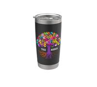 Vintage Environmental Nature Lover Tree Hugger Gobelet isotherme en acier inoxydable double paroi