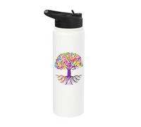 Vintage Environmental Nature Lover Tree Hugger Stainless Steel Insulated Water Bottle