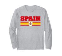 Vintage Espagne Rétro Sport Fan Couleurs Espagnol Rouge Jaune Manche Longue