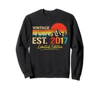 Vintage Est 2017 Limited Edition Classic 2017 Retro Birthday Sweatshirt