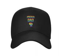 Vintage et classique Arc-en-ciel Fier Papa Gay Pride Casquette de Baseball Casquettes de pêche Chapeau de soleil Pour Les enfants Snapback Cap Mode Plage Hommes Tennis Femmes Durable et confortable