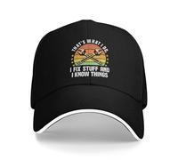 Vintage et Classique Été C’est ce Que Je Fais Je répare des Trucs et Je Sais des Choses Casquette de Baseball Running Hippie y2k Sun Hip Hop Chapeaux Couple Snapback Cap Durable et Confortable