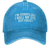 Vintage et Classique Je suis désolé AI-Je roulé Mon œil à Voix Haute Casquette pour Femmes Chapeau de Papa Chapeau Vintage Durable et Confortable