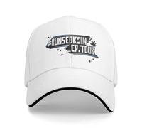 Vintage et Classique JINS Echo Album Runseokjin Tour 2025 Casquette de Baseball Randonnée Pêche Soleil Trucker Chapeau Unisexe Hommes Casual Print Casquettes de Baseball Durable et Confortable