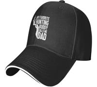 Vintage et Classique My-Favorite-Hunting-Buddy-Calls-Me-Dad-Baseball-Cap, Mens Vintage Snapback Chapeaux Trucker Chapeaux Dad Hat Noir Durable et Confortable