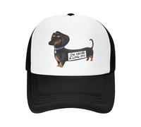 Vintage et classique Personnalisé Kawaii Teckel Casquette de Baseball Protection Solaire Réglable Saucisse Blaireau Wiener Chien Trucker Chapeau Été Personnalisé Papa Chapeau durable et confortable