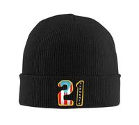 Vintage et Classique Roberto Clemente 21 PR Drapeau Chaud Tricoté Cap Hip Hop Bonnet Chapeau Automne Hiver Extérieur Bonnets Chapeaux pour Hommes Femmes Adulte Durable et Confortable