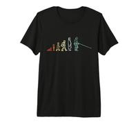 Vintage Evolution of Fisherman Fishing Lover T-Shirt Haut de Gamme
