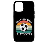 Vintage Excusez-Moi Pendant Que Je Joue au Football Retro Soccer Lover Coque pour iPhone 12/12 Pro