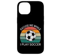 Vintage Excusez-Moi Pendant Que Je Joue au Football Retro Soccer Lover Coque pour iPhone 14