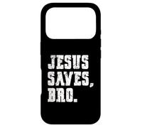 Vintage Faith Jesus Saves Bro Christian Religious Believe Coque pour iPhone 17 Pro