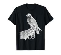 Vintage Falconry Bird of Prey Handler Art T-Shirt