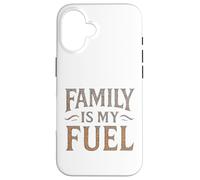 Vintage Family Is My Fuel. Rétro, Parenting, Power. Coque pour iPhone 16