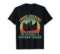 Vintage Farmer pour hommes maman papa volaille farming poulet T-Shirt