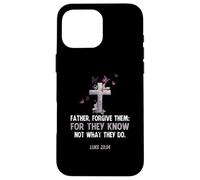 Vintage Father Leur pardonne Car Ils ne savent Pas ce qu'ils Font Coque pour iPhone 16 Pro Max