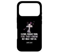 Vintage Father Leur pardonne Car Ils ne savent Pas ce qu'ils Font Coque pour iPhone 17 Pro