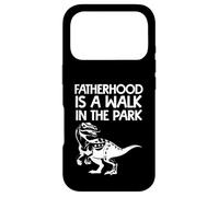 Vintage Fatherhood is A Walk in The Park Dad T Rex Dinosaur Coque pour iPhone 17 Pro