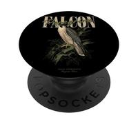 Vintage Faucon pèlerin Oiseau Art Nature Observation PopSockets PopGrip Adhésif