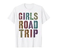 Vintage Filles Voyage sur Route Plage Vacances Vacances Assorti BFF T-Shirt