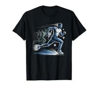 Vintage Fin De Dossard Coureur Lent Retro T-Shirt