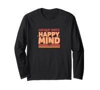 Vintage Finds Happy Mind, Style rétro pour Les Amateurs d'épargne Manche Longue