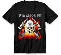 Vintage Firehouse T-Shirt World Tour 1991 1992 Concert Tee Rare VTG 90s Hard Rock Band Manches Courtes(X-Large)
