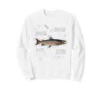 Vintage Fish Aesthetic Atlantic Salmon for Fishing Grandpa Sweatshirt