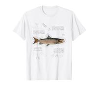 Vintage Fish Aesthetic Atlantic Salmon for Fishing Grandpa T-Shirt