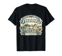 Vintage Fishing with Mom Weekend Forecast Men Women T-Shirt