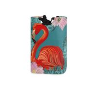 vintage Flamingo Grand panier à linge Shopping Tote Bag, Panier à linge en tissu pliable, Sac à vêtements pliable, Bac de lavage pliant