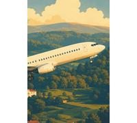 Vintage Flight Notebook for Pilots, Travelers, and Aviation lovers: Take off Illustration, 120 Lined Pages, 6x9 - Perfect Gift for Aviation professionals, enthusiasts and Travel Lovers