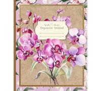 Vintage Floral Composition Notebook: Orchid Edition | Wide Ruled Pages | Elegant Pink Botanical Illustration | 110 Pages