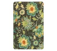 Vintage Floral Entrance Mat Ethnic Style Bedroom Living Room Foyer Decoration Anti Slip Rug Dirt Resistant Household Carpet(Color8,40X60CM)