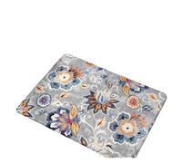 Vintage Floral Entrance Mat Ethnic Style Bedroom Living Room Foyer Decoration Anti Slip Rug Dirt Resistant Household Carpet(Color04,30X50CM)