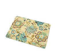 Vintage Floral Entrance Mat Ethnic Style Bedroom Living Room Foyer Decoration Anti Slip Rug Dirt Resistant Household Carpet(Color03,30X50CM)