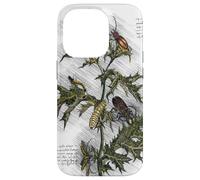 Vintage Flower Design Botanical Sketch Cottagecore Aesthetic Coque pour iPhone 14 Pro