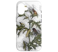 Vintage Flower Design Botanical Sketch Cottagecore Aesthetic Coque pour iPhone 16