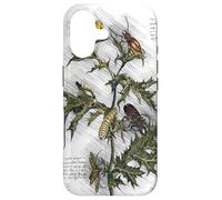 Vintage Flower Design Botanical Sketch Cottagecore Aesthetic Coque pour iPhone 17