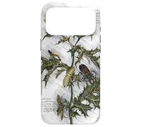 Vintage Flower Design Botanical Sketch Cottagecore Aesthetic Coque pour iPhone 17 Pro Max