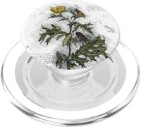 Vintage Flower Design Botanical Sketch Cottagecore Aesthetic PopSockets PopGrip pour MagSafe