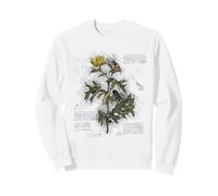 Vintage Flower Design Botanical Sketch Cottagecore Aesthetic Sweatshirt