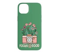 Vintage Focus on The Good Wildflower Camera Happy Thoughts Coque pour iPhone 14 Plus