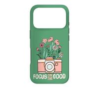 Vintage Focus on The Good Wildflower Camera Happy Thoughts Coque pour iPhone 17 Pro